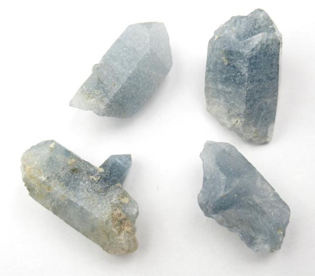 ブルークォーツ インディゴライト ブルーグリーントルマリン入り水晶 4個(12g)セット ブラ ジル産 大天使ラジエルの宝石 パワーストーン 天然石 torin066_4