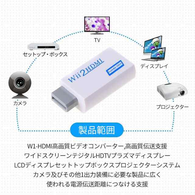 Wii Hdmi 変換アダプター コンバーター Hdmi接続 ウィー Hd 任天堂 Hdmi 映像 1080p Nintendo ニンテンドウの通販はau Pay マーケット Kuristore