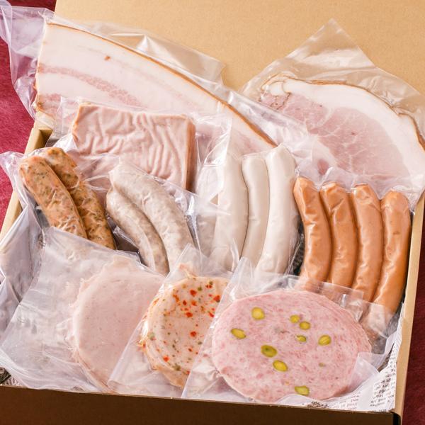 【父の日】 愛知県名古屋市 アキタハムハム・ソーセージ10商品 詰め合わせ贈り物に最適ギフトボックス入送料無料【贈り物 ギフト プレゼント】_1