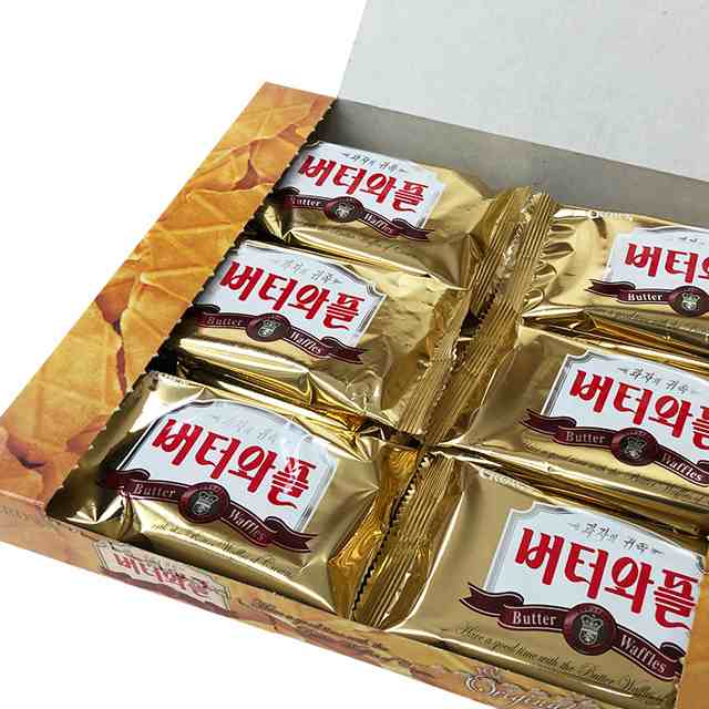 クラウン・バターワッフルクッキー(1箱あたり)316g x 10箱 スナック おつまみ 韓国産 韓国菓子 バター ワプルの通販はau PAY  マーケット - ソンちゃん