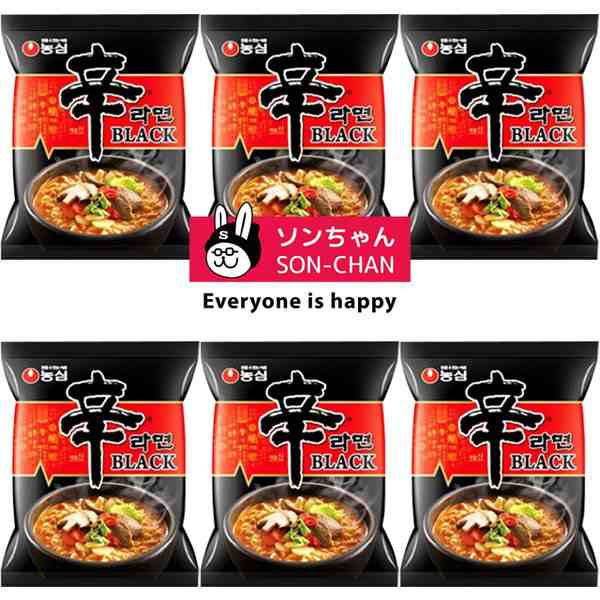 辛ラーメン BLACK 130g×6袋 農心 プレミアム辛ラーメン ブラック！の通販はau PAY マーケット - ソンちゃん