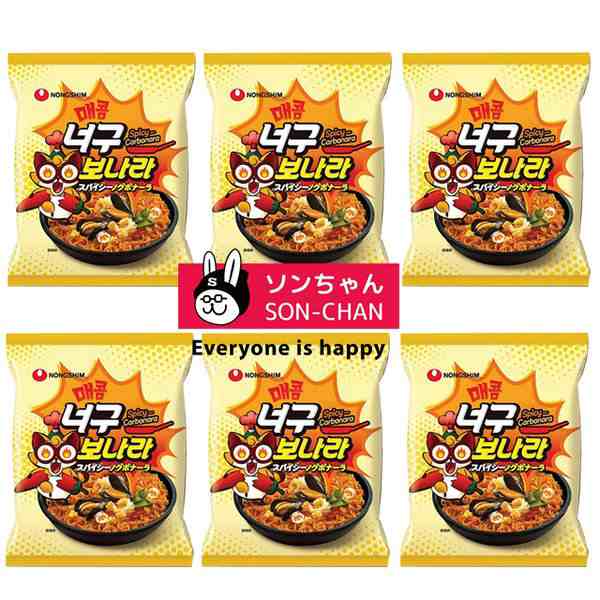 農心 スパイシー ノグボナーラ 134g X 6袋 ノグリ カルボナーラ インスタントラーメン 激辛ラーメンの通販はau PAY マーケット -  ソンちゃん