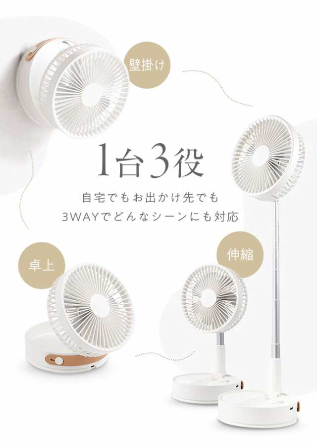 壁掛け 壁かけ 扇風機 DCモーター リモコン付き 静音 節電 折りたたみ