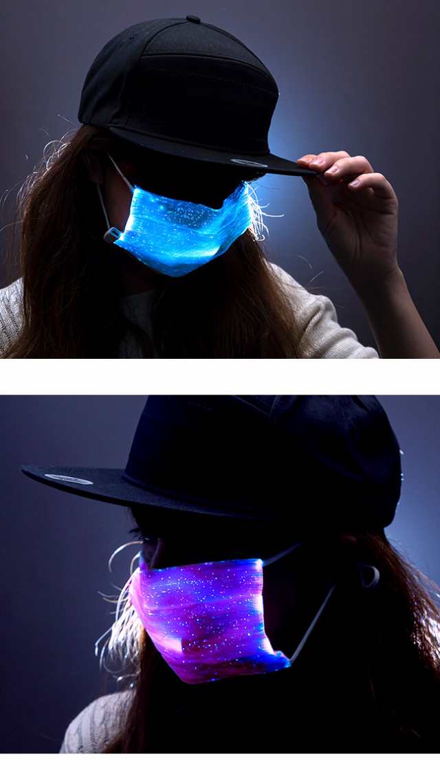 コミケ フェス 夏フェス マスク 光る LED コスプレ クラブ イベント