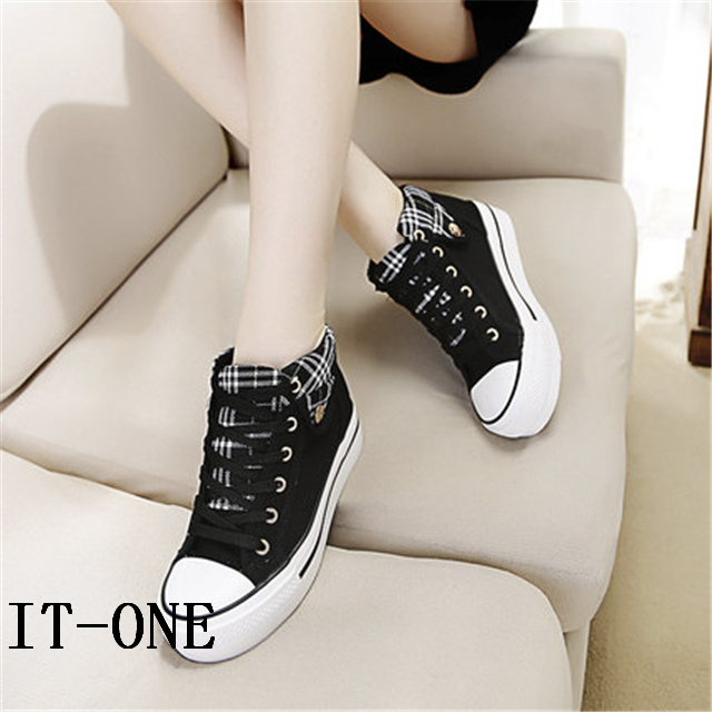 500円クーポン配布中 キャンバス スニーカー インヒール 日常着用 レディース 靴 厚底 女 おしゃれ 軽量 疲れない おしゃれの通販はau Pay マーケット It One