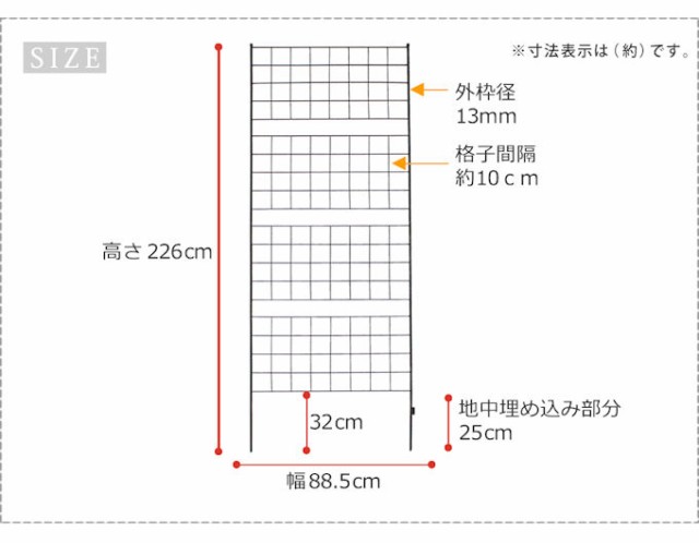 【再入荷即納】送料無料アイアンフェンス「グラフ」高さ２２６ｃｍ 間仕切り（1033） その他