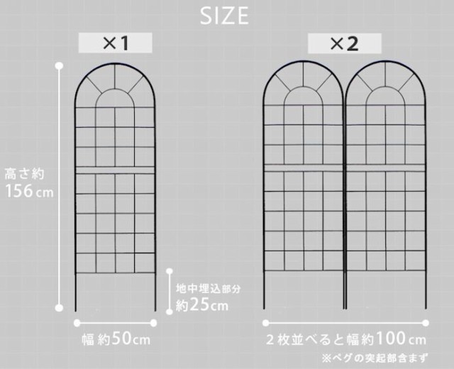 【国産爆買い】送料無料クラシックアイアンフェンス２枚組（ロータイプ）間仕切りガーデン（571） その他