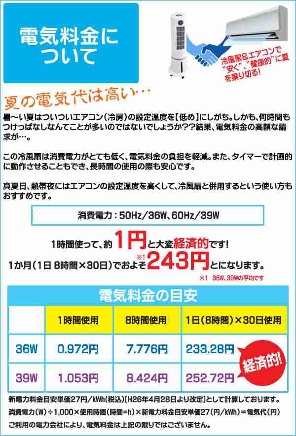 冷風扇 冷風機 扇風機 冷房 スポットクーラー リモコン付 風量3段階 首