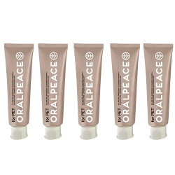 歯周病 口臭 歯石予防ケア オーラルピース フォー ペット (80g) 5個セット