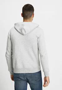 heather grey zip up hoodie