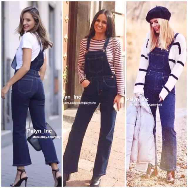 denim dungaree jumpsuit