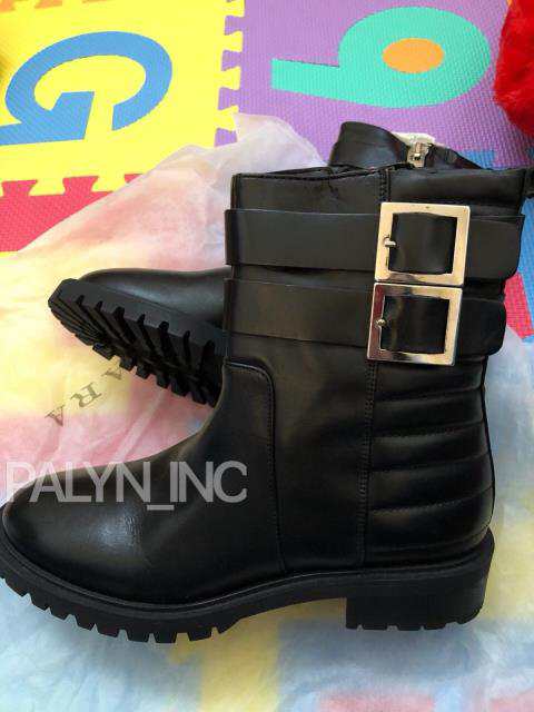 biker ankle boots zara