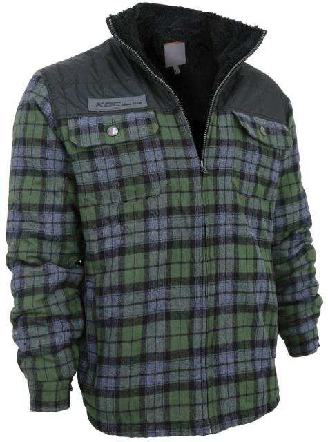 sherpa lined flannel hoodie