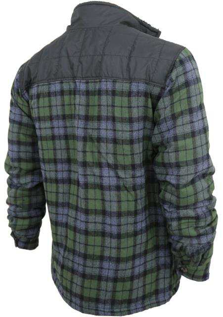 sherpa lined flannel hoodie