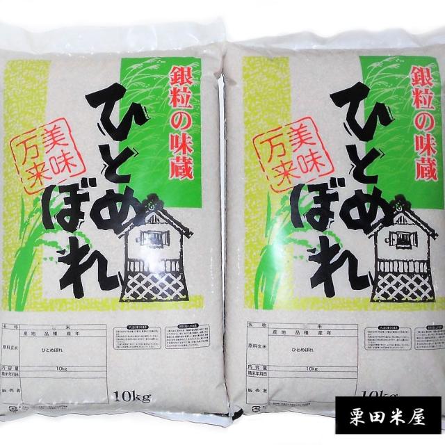 ６年山形県産 【ひとめぼれ玄米20kg (10kg×2袋)】検査済み１等米　色彩選別済み　活き活きミネラル米 11,700円