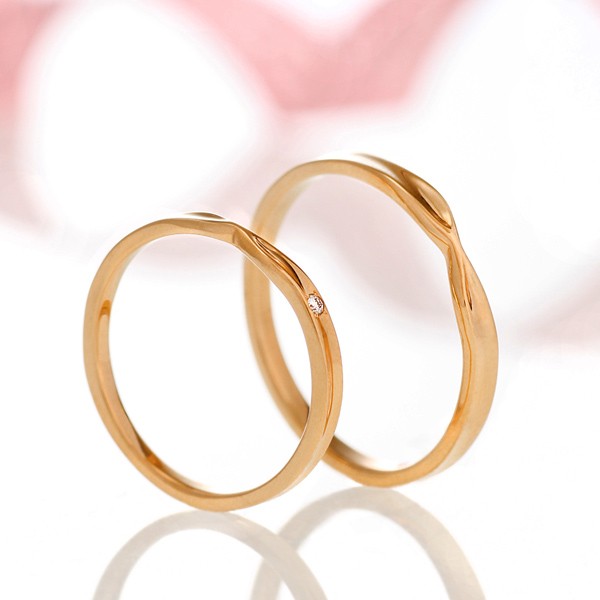 マリッジリング 結婚指輪 18金 K18 ペアリング プラチナ Pt900 ダイヤ