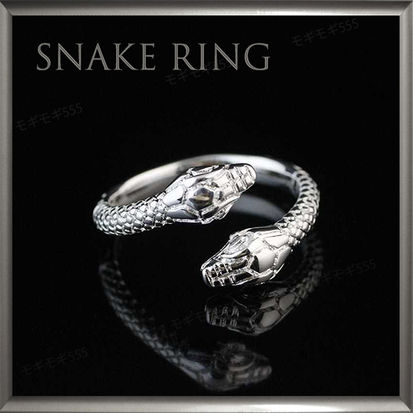 送料無料 スネーク シルバーリング 指輪 蛇 双頭 開運 金運アップ 風水 メンズ 男女兼用の通販はau Pay マーケット ティーエヌビー