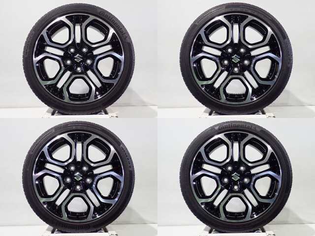 中古 195/45R17 サマータイヤ ホイール 4本セット コンチネンタル コンチスポーツコンタクト5 1765+50-5H114.3 ZC33系  スイフトスポーツ