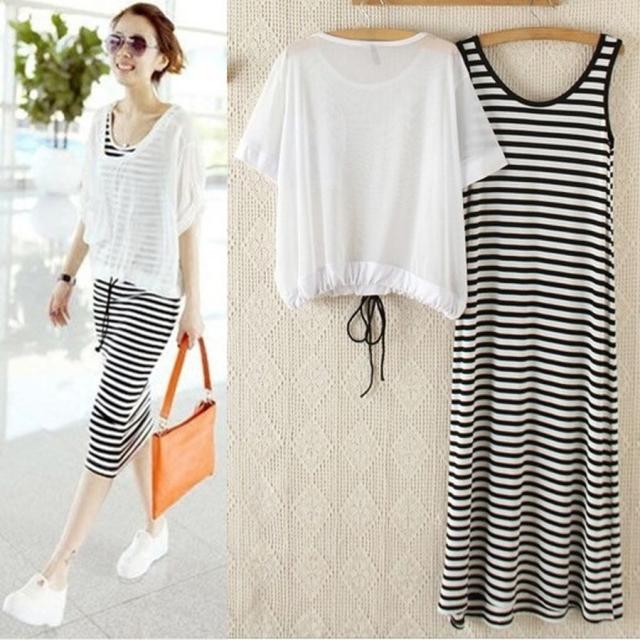 セットアップ レディース ストライプワンピース メッシュブラウス セット カジュアルコーデ 夏コーデ おしゃれ R106の通販はau Pay マーケット Hollyhock Au Pay マーケット店