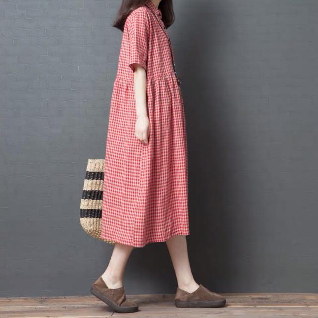 ゆったりワンピース レディース リネン スカート 柔らか 通気 快適 細見え コーデやすい ファッション 大人気 春夏 森ガールの通販はau Pay マーケット W M