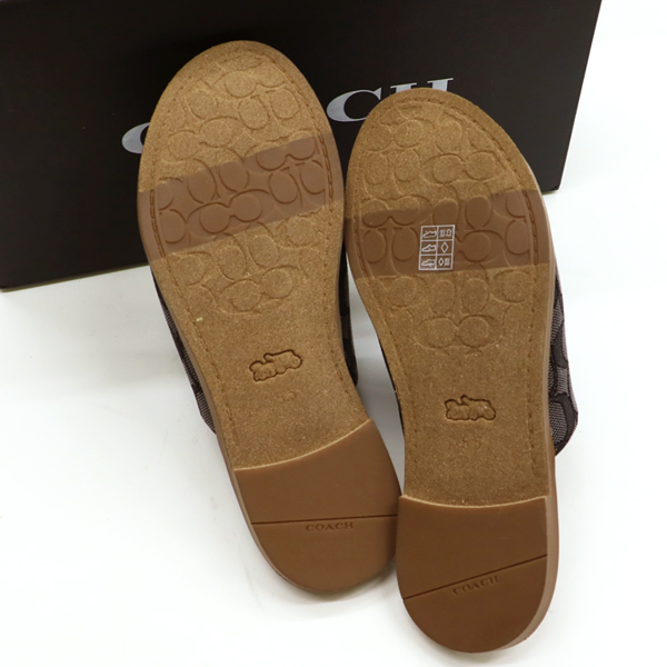 コーチ サンダル ファッション小物 COACH Hazel Sandal In Signature Jacquard CI054/BLK-5-5 レディース US サイズ5.5　約23cm TCLD3104