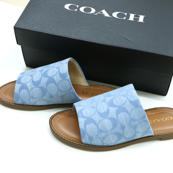 コーチサンダル 未使用】COACH コーチ サンダル/ 23cm 6C 箱付き