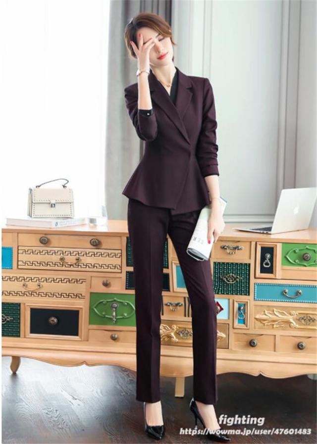 フォーマルスーツ レディース セットアップ 卒業式 入学式 リクルートスーツ 新作 Ol パンツスーツ 可愛い コート オフィス ジャケット の通販はau Pay マーケット Fighting