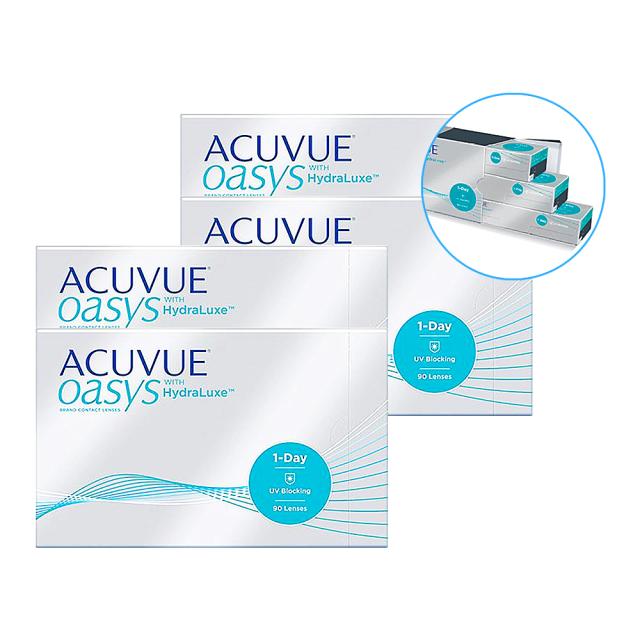 ワンデーアキュビューオアシス90枚 4箱の通販は