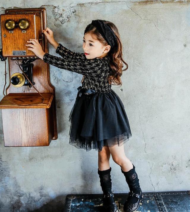 キッズ ワンピース フォーマル 長袖 チュール ドレス 女の子 春 秋冬 千鳥格子柄 チェック柄 ジュニア 入園式 入学式 卒園式 卒業式 結婚の通販はau Pay マーケット ａｌｌｉｕｍ