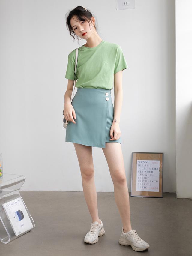 ミニスカート ミニ丈 ショート丈 無地 Aライン 大人可愛い ガーリー 春夏 おでかけ デート 女子会 レトロ 全3色の通販はau Pay マーケット Ul Mart