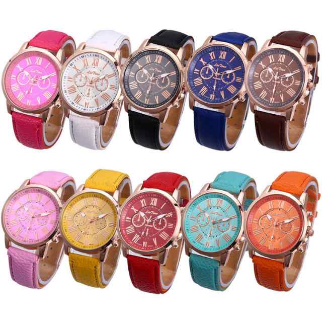 腕時計 ファッションウォッチ クォーツ時計 女性のレザーベルトカジュアル（混合色）10個の通販はau PAY マーケット - au Wowma!キキ屋