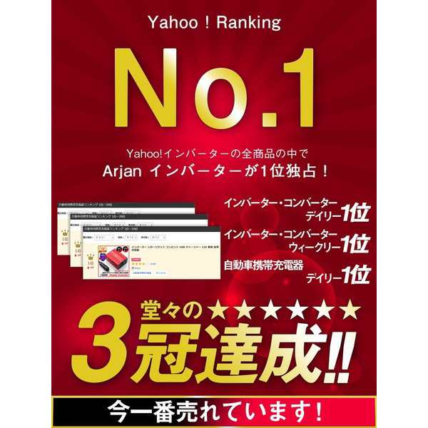 インバーター シガーソケット コンセント Usb チャージャー 12v 車載 携帯 充電器 車中泊グッズの通販はau Pay マーケット Arjan アルジャン