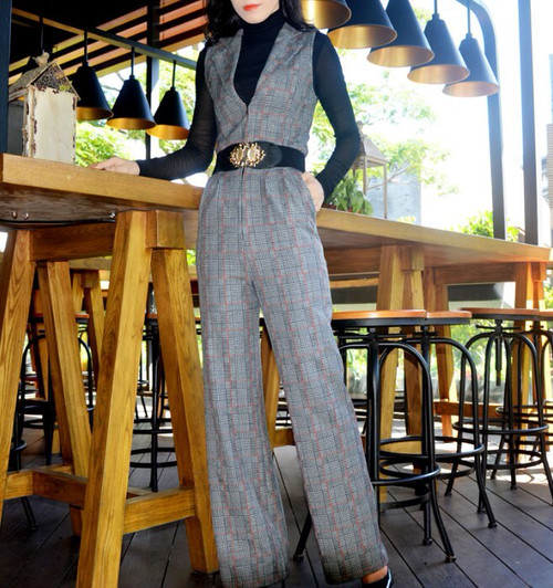 結婚式のパンツスタイル 結婚式 お呼ばれドレス パンツスーツ 大きい