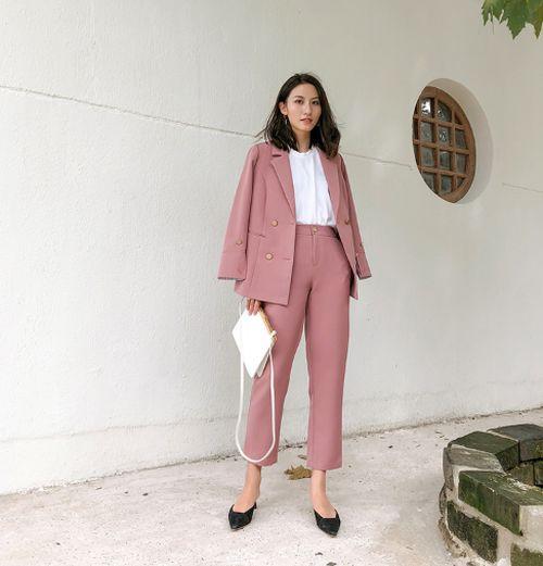 セットアップ レディース 小さいサイズ レディース スーツ パンツセットアップ テーラードジャケット クロップドパンツ ダブルボタン 大の通販はau Pay マーケット Urubei ウルベイ Au Pay マーケット店
