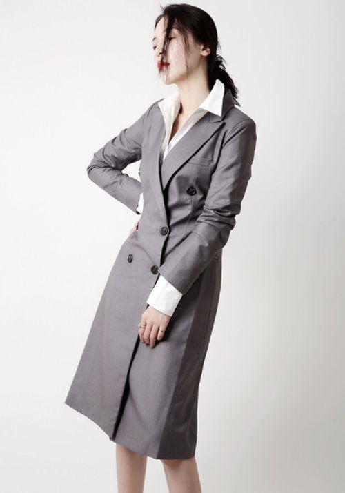 レディース アウター 定番 トレンチコート 春 秋 冬 ロング丈 大人かわいい お洒落 シンプル カジュアル きれいめ 20代 30代 40代 通勤スタイル オフィスコーデ OL 通学 お出かけ ショッピング デート リクルート ダブルボタン 長袖 キレナチュ_7