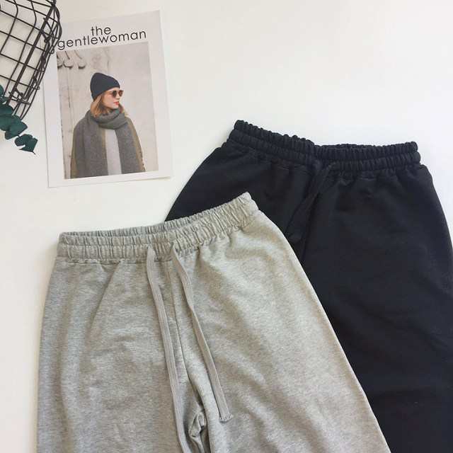 カジュアル パンツ レディース ワイドレッグパンツ 韓国