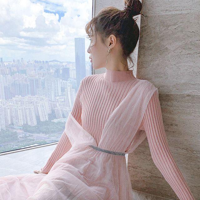 結婚式 お呼ばれ 40代 30代 ワンピース 大きいサイズ 長袖 秋冬ドレス