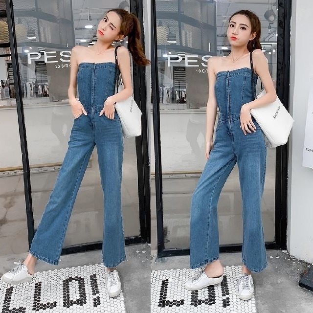 Lee レディース☆チューブトップ ショートオールインワン☆女子