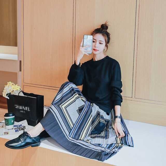 ワンピース ニットワンピース ロングワンピース レディース 長袖 ドッキングワンピース ニットワンピース ニット プリーツスカート 幾何学模様 ロングワンピ プリーツ 長袖ワンピース ニットワンピ きれいめ 清楚 上品 キレセク