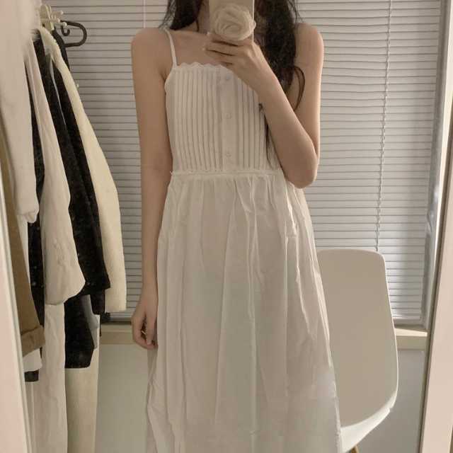 ワンピース ノースリーブワンピース Aラインワンピース フレアワンピース タンクトップワンピース キャミソールワンピース スリップワンピース ロング丈ワンピース 無地 ゆるワンピ ゆったり レディース キレセクの通販は 5,500円