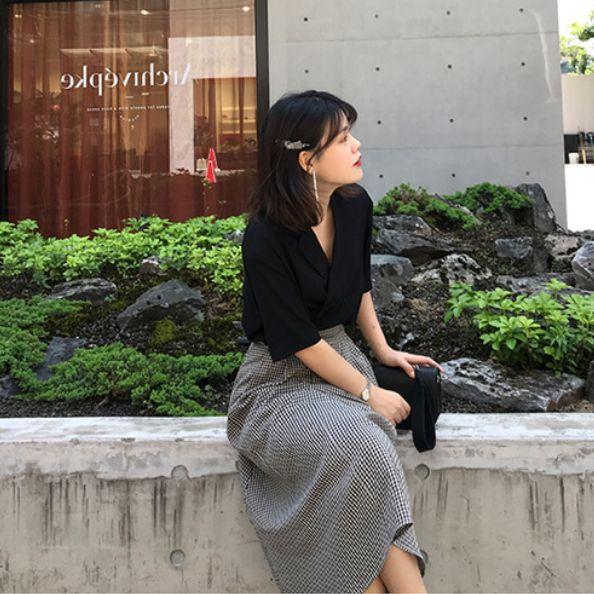 セットアップ レディース ツーピース トップス 半袖 フレア スカート