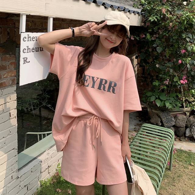 レディース ツーピース セットアップ 半袖ショートパンツ 涼しげ セットアップ レディース 半袖 ショートパンツ Tシャツ 春 夏