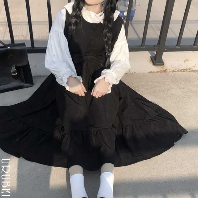 全2色 ワンピース ブラウス セットアップ ロリータ ロリータワンピース カジュロリ レディース キュート 可愛い ロリータ風ワンピ クラシの通販はau Pay マーケット Urubei ウルベイ Au Pay マーケット店