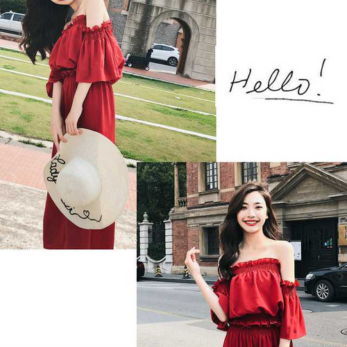 ツーピース セットアップ オフショルダー フリル シフォン ワイドパンツ シャーリングゴム デタッチドスリーブ フレアスリーブ トップス の通販はau Pay マーケット Urubei ウルベイ Au Pay マーケット店