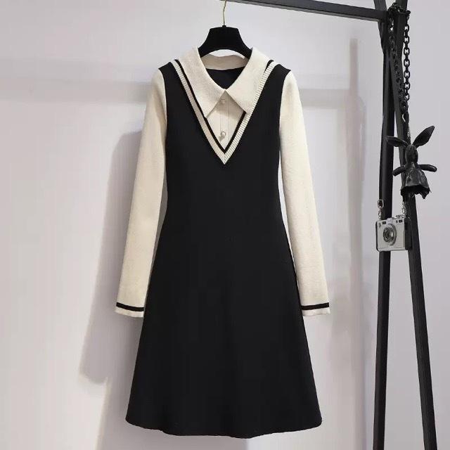 大きいサイズ 学生風 ワンピース Aライン ガーリー 甘口 長袖 ショート丈 原宿系の通販は 8,230円