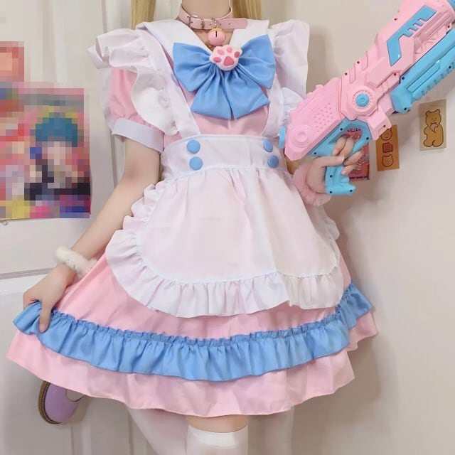 アイドル 衣装 魔法少女 ロリータ ファッション ワンピース メイド服 カチューシャセット 映え 配信 量産型 地雷 夢かわの通販はau PAY  マーケット - URUBEI(ウルベイ) au PAY マーケット店 | au PAY マーケット－通販サイト