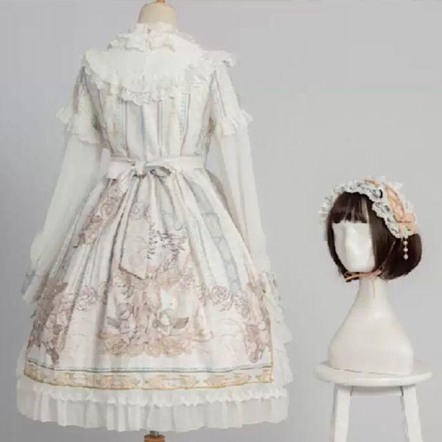 クラシカルロリータ クラロリ 白ロリ 黒ロリ ワンピース エレガント
