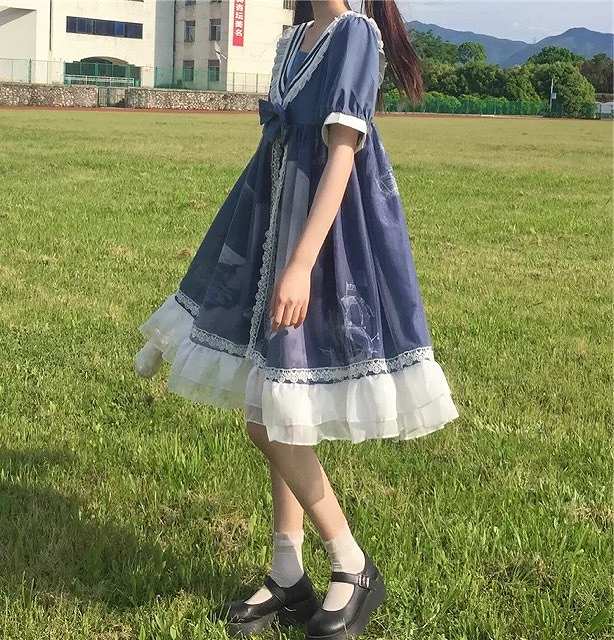 カジュロリ セーラーカラーワンピース 量産 アイドル 衣裳 撮影会 森