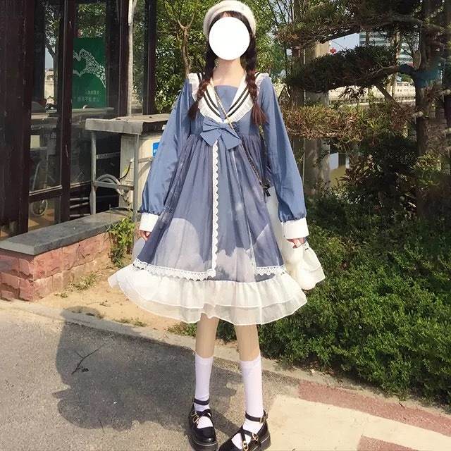 カジュロリ セーラーカラーワンピース 量産 アイドル 衣裳 撮影会 森