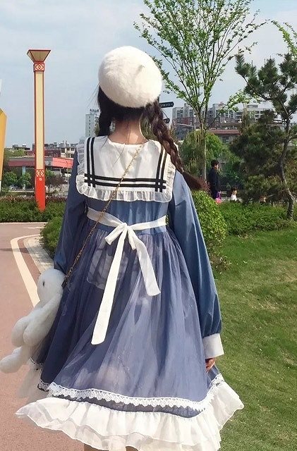 カジュロリ セーラーカラーワンピース 量産 アイドル 衣裳 撮影会 森